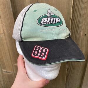 Vintage 90s NASCAR Hat Dale jr. AMP Energy